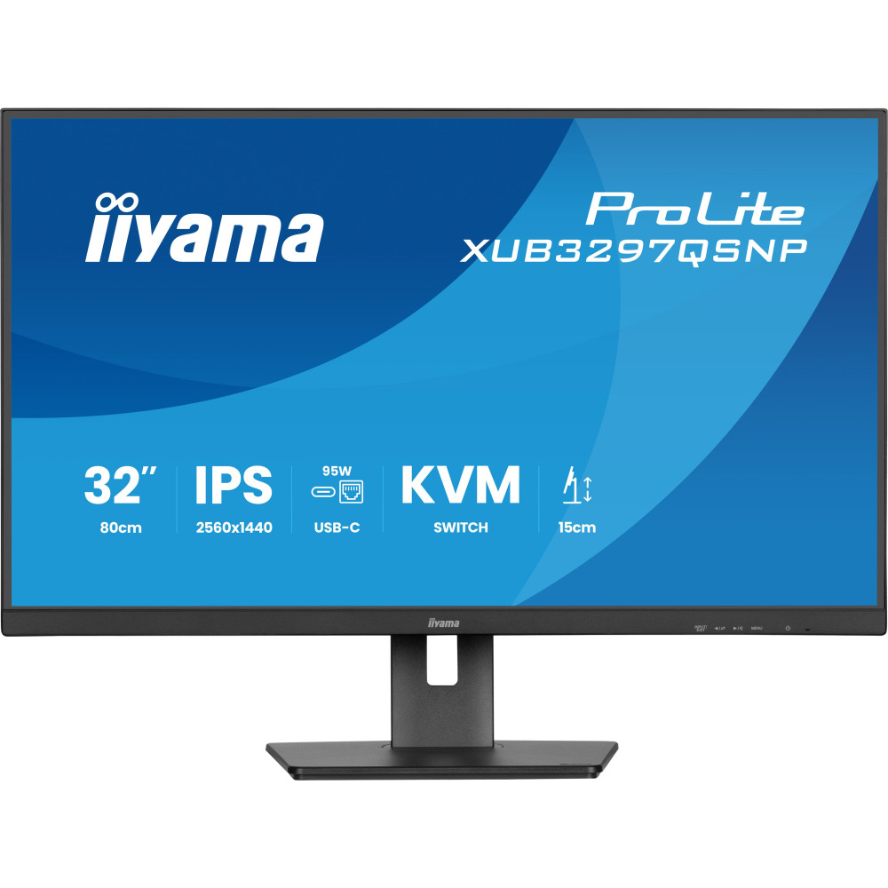 iiyama ProLite XUB3297QSNP-B1 - Monitor a LED - 32" (31.5" visualizzabile) - 2560 x 1440 QHD @ 100 Hz - IPS - 350 cd/m² - 1000:1 iiyama ProLite XUB3297QSNP-B1 - Monitor a LED - 32" (31.5" visualizzabile) - 2560 x 1440 QHD @ 100 Hz - IPS - 350 cd/m² - 1000:1