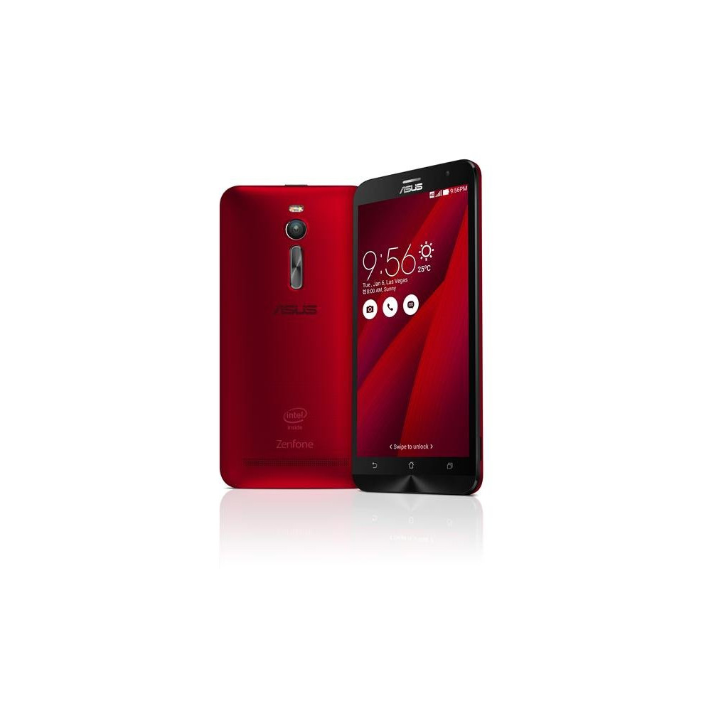 ASUS ZENFONE 2 DUAL SIM 5.5" IPS FULL HD QUAD CORE 32GB RAM 4GB 4G LTE ITALIA RED