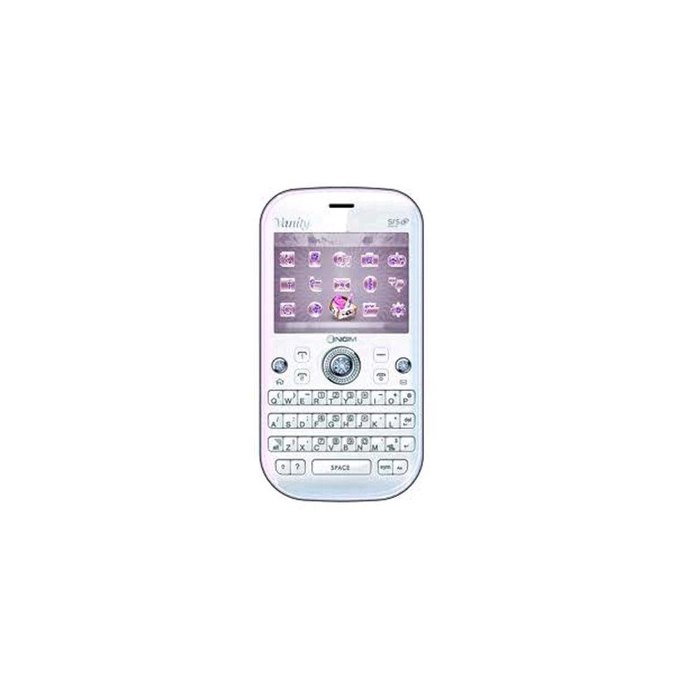 NGM VANITY QWERTY DUAL SIM SWAROVSKI ITALIA WHITE