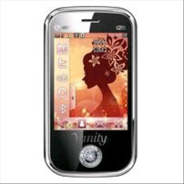 NGM VANITY TOUCH DUAL SIM SWAROVSKI ITALIA BLACK