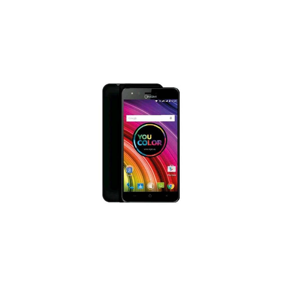 NGM YOU COLOR E507 DUAL SIM 5" QUAD CORE 4GB EXTRA COVER OMAGGIO AGGIUNTIVA TRA 21 COLORI ITALIA BLACK