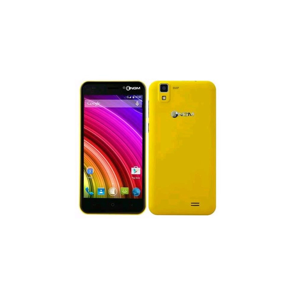 NGM YOU COLOR M502 DUAL SIM 5" QUAD CORE 8GB 4G LTE EXTRA COVER OMAGGIO AGGIUNTIVA TRA 21 COLORI ITALIA YELLOW