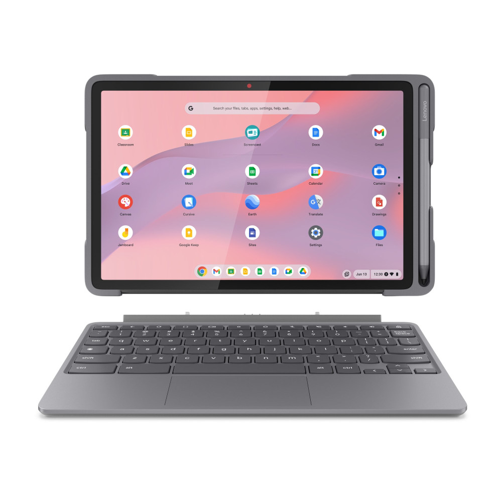 LENOVO CHROMEBOOK DUET 10.9" TOUCH SCREEN MEDIATEK KOMPANIO 838 RAM 8GB-eMMC 64GB-WEB CAM 5MPx WI-FI 6-CHROME OS GRIGIO (83HJ001
