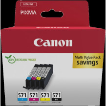 Canon CLI-571 Multipack nero / ciano / magenta / giallo (0386C008)
