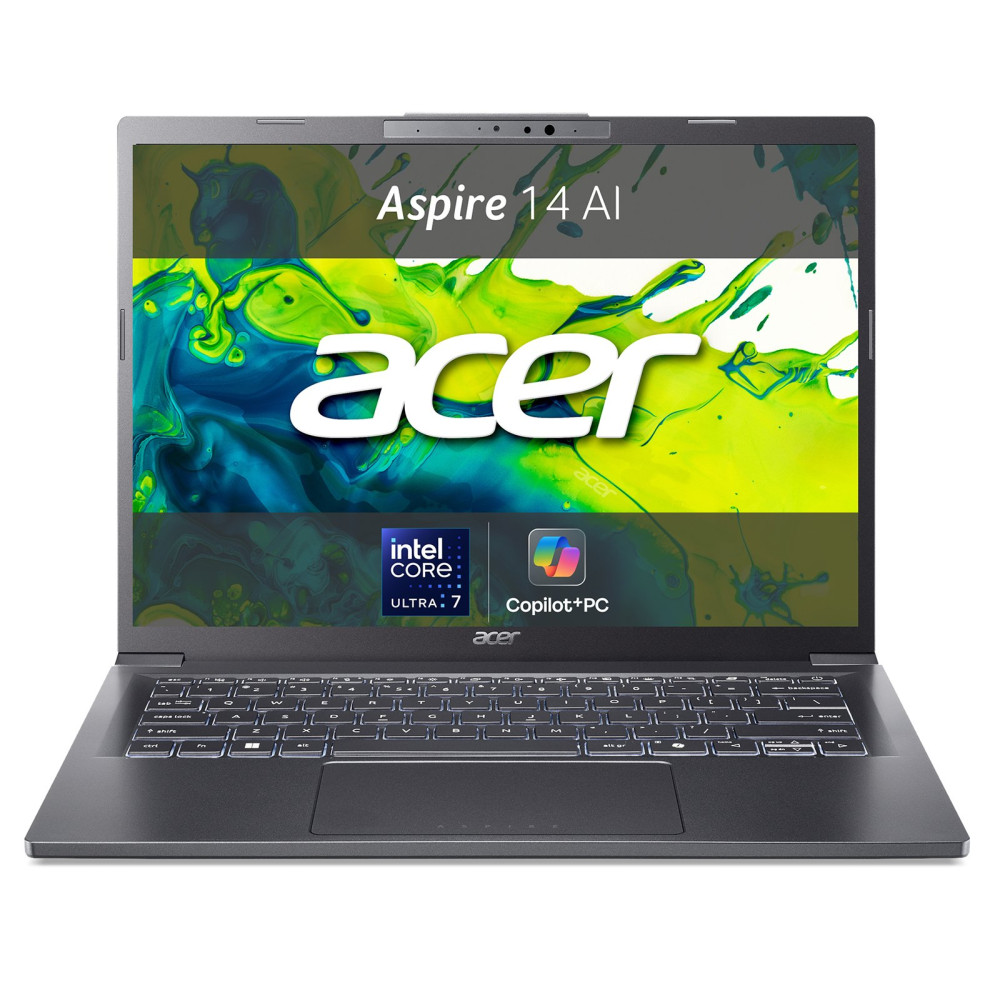 ACER ASPIRE 14 AI COPILOT+ A14-52M-740X 14" OLED WUXGA INTEL CORE ULTRA 7 256V RAM 16GB -SSD 512GB NVMe-INTEL ARC GRAPHICS-WI-FI