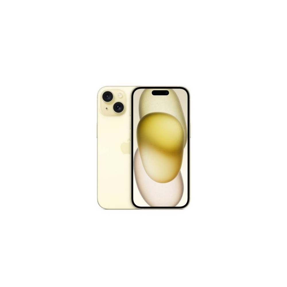 APPLE iPHONE 15 128GB YELLOW RICONDIZIONATO GRADO A CON CARICABATTERIE E CAVO 1 ANNO DI GARANZIA