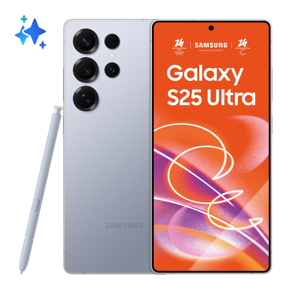 SAMSUNG S938 GALAXY S25 ULTRA 5G DUAL SIM Ai 6.9" OCTA CORE 256GB RAM 12GB 5G ITALIA TITANIUM SILVERBLUE