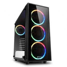 Sharkoon PC Gehäuse TG4 RGB ATX schwarz - 4044951026685