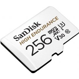 SanDisk High Endurance microSDXC Speicherkarte 256GB + SD Adapter - SDSQQNR-256G-GN6IA