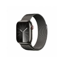 Image of Apple Watch Series 9 GPS + Cellular 41mm Graphite Stainless Steel Case with Graphite Milanese Loop - MRJA3QL/A