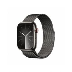 Image of Apple Watch Series 9 GPS + Cellular 45mm Graphite Stainless Steel Case with Graphite Milanese Loop - MRMX3QL/A